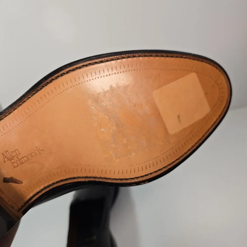 Allen Edmonds Grayson 8217S Tassel Loafers 8.5 D Black Leather USA Dress Shoes